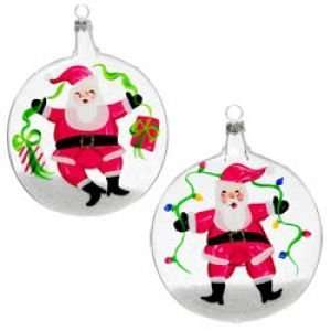  Vietri Ornaments Assorted Jolly Disc Ornaments