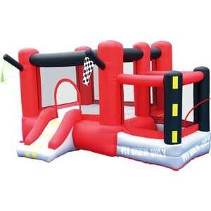  Little Raceway Inflatable Bounce House with Ball Pit Toys 