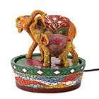 JOYFUL ELEPHANT FOUNTAIN MOSAIC EXOTIC TABLE TOP DECOR NVD1230