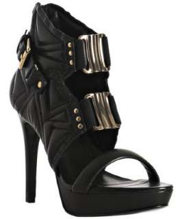 Pour la Victoire black quilted leather Beyonce platform booties 