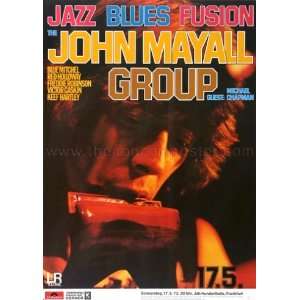 John Mayall Jazz Blues Fusion 1973   CONCERT POSTER from GERMANY 