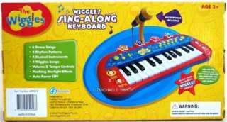 WOW THE WIGGLES SING ALONG KEYBOARD W/ MIC music piano  