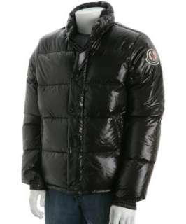 Moncler dark brown nylon down Everest zip jacket   