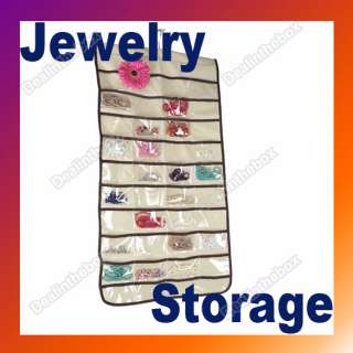 New Jewelry Hanging Storage Craft Organizer Bag With 80 Pocket Non 