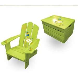  13761 Lohasrus Kids Patio Chair CC15002 + Kids Toy Chest 