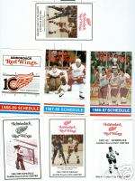 1983 84 Adirondack Red Wings Hockey Schedule AHL  
