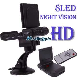 Car Vehicle 8LED DVR Camera Motion Recorder IR night HD  