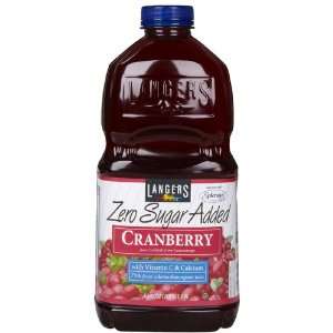 Langers Zero Sugar Added Cranberry Cocktail Juice, 64 oz  