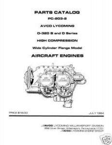 Lycoming Parts Catalog PC 203 2 , O 320 B and D series  