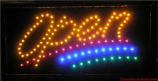 Animated LED Neon Light Open Sign W/ Multi Color 741  
