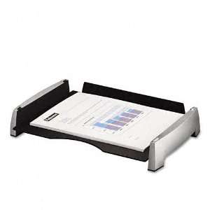  Fellowes® Side Load Letter Desk Tray, Plastic, Black 