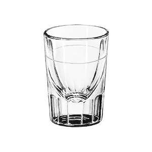 Libbey Glassware 5135/S0617 1 1/4 oz Fluted Whiskey Glass   Lined at 1 