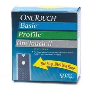  OneTouch Basic Profile II Test Strips   50/bx Health 