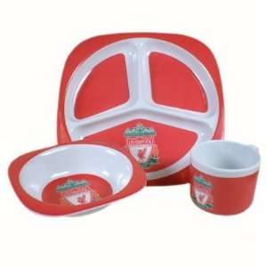  Liverpool Fc 3pc Melamine Football Official Dinner Set 