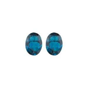   Pair Matching Loose London Blue Topaz ( 2 pcs set ) Gemstones Jewelry