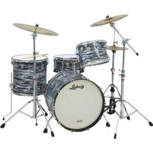  Ludwig Fab 4 Classic Maple Drum Set with 22 Kick, White 
