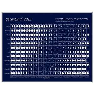  MoonCard 2012, Daily Moon Phases Lunar Calendar and 