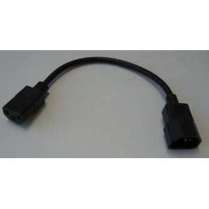 BLACK Computer or TV High Grade Male Female MF Extension AC Power Cord 