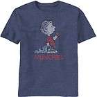 Peanuts Comics Linus with Cookie Munchies Distressed Style Tee Shirt 