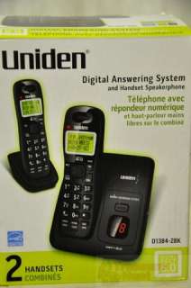 Uniden D1384 2BK Dect 6.0 Landline Telephone   2 Handset  
