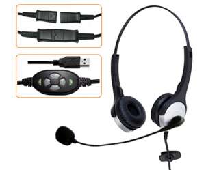H200USB Call Center Headset with Microphone for Computer USB 