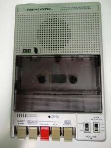  CTR 75 Voice Actuated Cassette Tape Recorder Used Working  