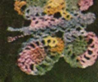 Vintage Crochet Butterfly Doily Motif Hair Clip PATTERN  