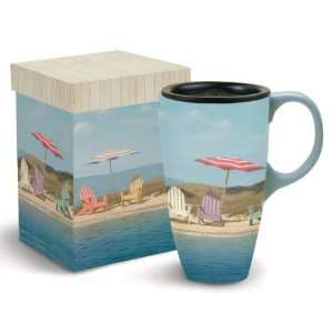  Summer Colors Latte Travel Mug By LANG with artwork by 