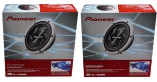 PAIR PIONEER TS SW301 12 Shallow Mount Car Subwoofers  