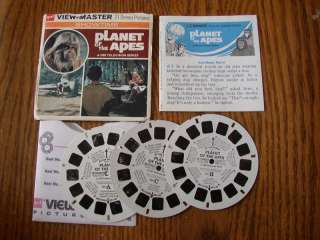 RARE 1967 THE PLANET OF THE APES VIEW MASTER PACKET  