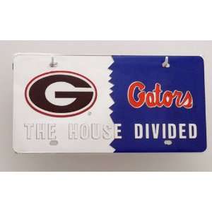   /Florida Gators House Divided Mirrored License Plate Automotive