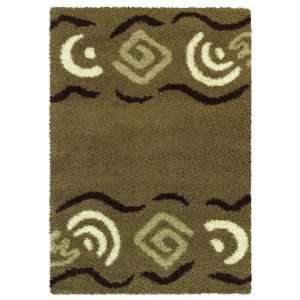   Mocha Brown Southwestern Shag Rug 53 x 76 (320 02195) Furniture