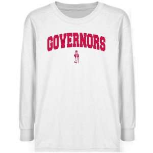   Peay State Governors Youth White Logo Arch T shirt 
