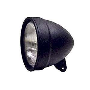  Motorcycle Headlight Black Matte 5 3/4 by 6 Inch 