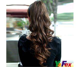   curl curly wavy ponytail/half head hair extension hair 3 Colors CL1791