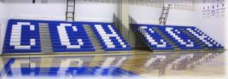 Tip N Roll Aluminum Bleachers Basketball Volleyball  