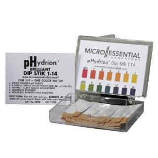 Micro Essential Lab 7800 Brilliant Dip Stik Insta Check Plastic pH 