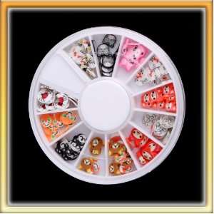  Stylish Animal Decoration Nail Art Sticker 12 Colors One 