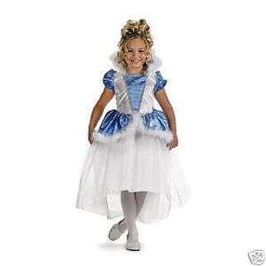 Snowflake Princess Blue White Child Costume 7 8  