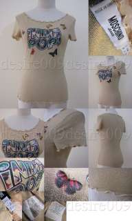   print butterfly and letters at front, waving machine stitched neckline