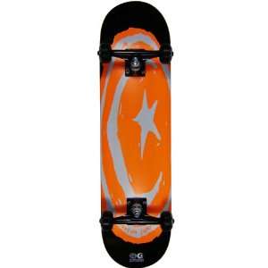   & Moon Complete Skateboard   Orange Neon   7.75