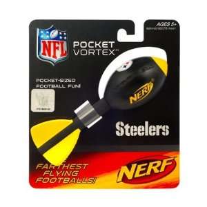  NERF NFL Pittsburgh Steelers Pocket VORTEX FLYING FOOTBALL 