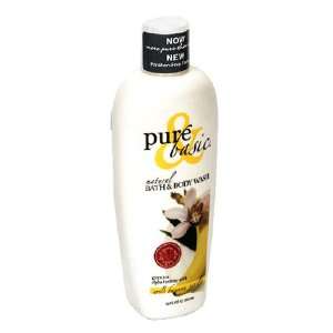  Pure & Basic Bath & Body Wash, Wild Banana Vanilla, 12 