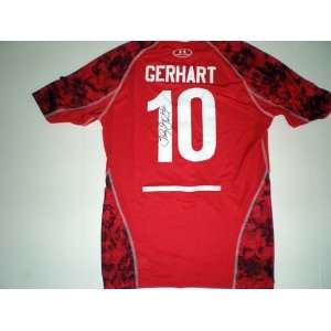  Toby Gerhart Signed Combine Used Jersey 