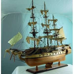   The USS Constitution Old Ironside Wooden Model Ship