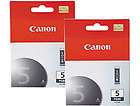 Canon PGI 5BK Black Ink Cartridge 2 Pack Rtl $36  