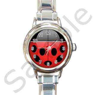 Hot Lady Bug ladybug Italian Charm Photo Watch  
