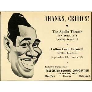   Ad Associate Booking Duke Ellington Piano Concerts   Original Print Ad