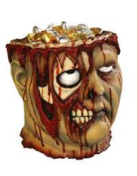 Bleeding Zombie Bowl   Halloween Decorations  