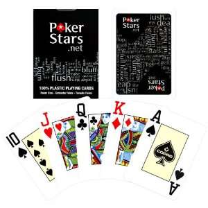   Poker Stars Black Deck   Playing Cards 100% Plastic Copag Everything